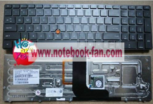 New HP EliteBook 8560W laptop US keyboard Frame Point Stick back